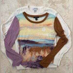 ‼️Jones New York white Knit Sweater and FE21 long sleeve sweater (combo)‼️